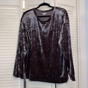 H&M Velvet Crewneck Top